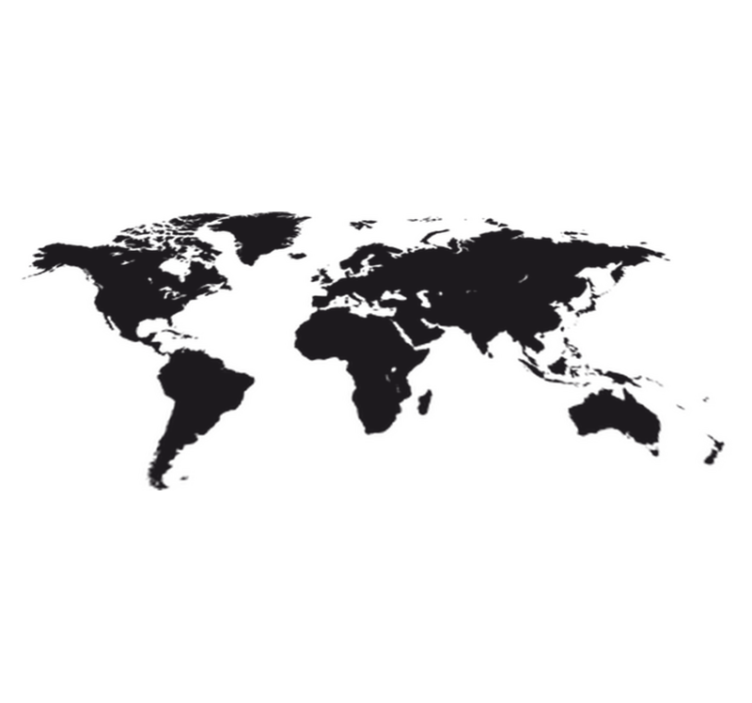 Tappeto vinile mappamondo decorativo mappamondo - TenStickers