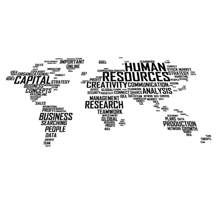 Tappeto vinile mappamondo per aziende - TenStickers