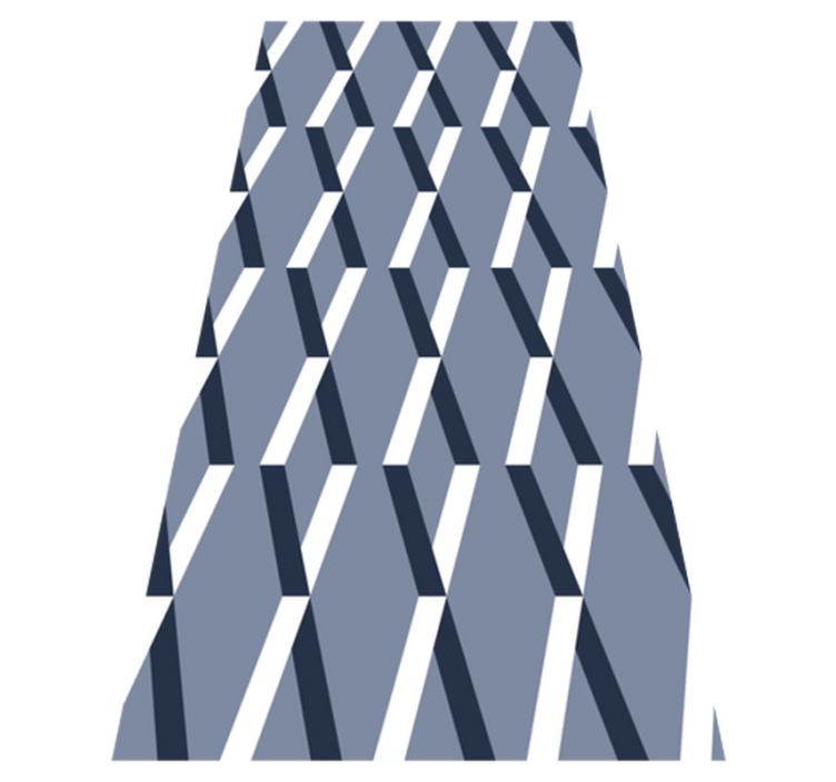 Tappeto vinile bagno rombi 3d - TenStickers