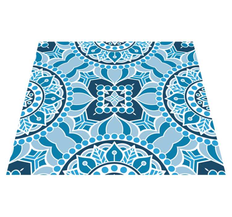 Tappeto vinile bagno stile mandala - TenStickers