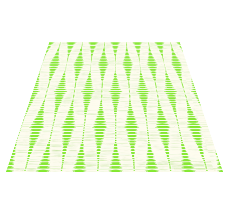Tappeto vinile geometrico ikat verde rabaul - TenStickers
