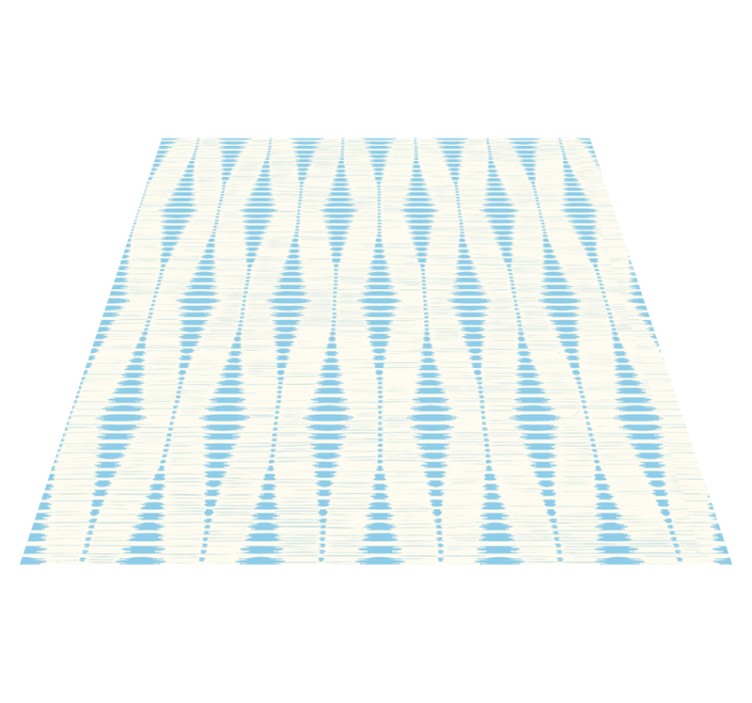 Tappeto vinile geometrico blu chiaro ikat rabaul - TenStickers