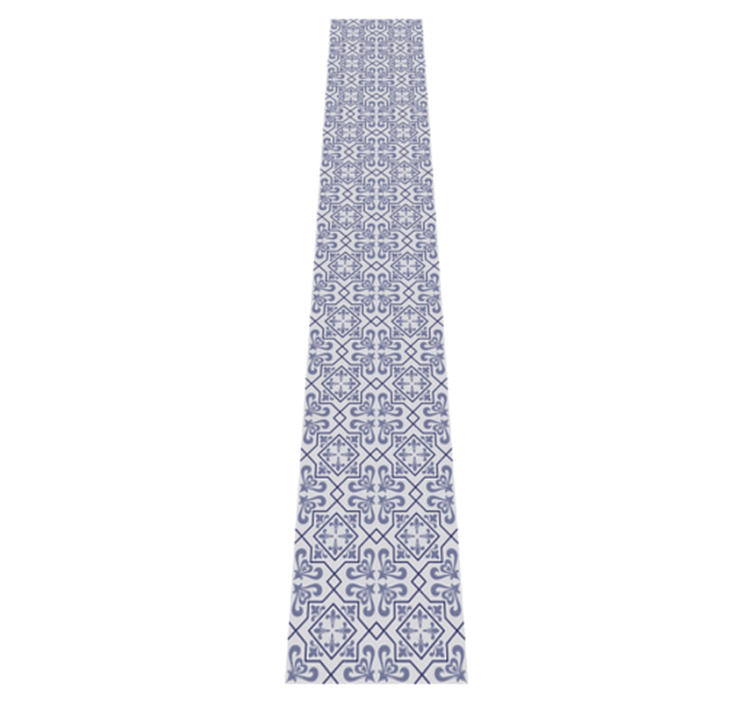 Tappeto pvc cucina piastrella ottagonale blu portoghese - TenStickers