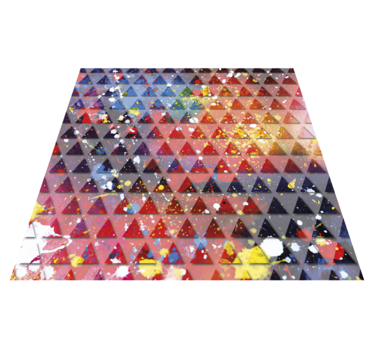 Tappeto vinile geometrico mosaico triangolare astratto - TenStickers