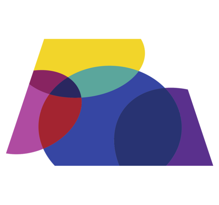 Tappeto vinile geometrico gioco di colori geometrici - TenStickers