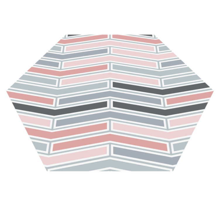 Tappeto vinile geometrico motivo lineare geometrico - TenStickers