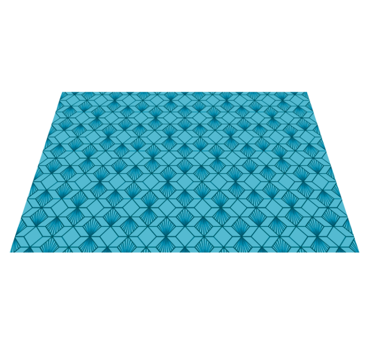 Tappeto vinile geometrico con motivo geometrico - TenStickers
