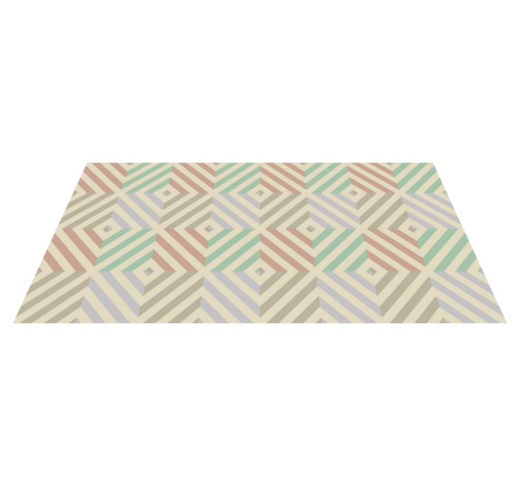 Tappeto vinile geometrico armonia geometrica - TenStickers