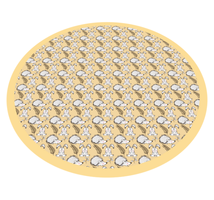 Tappeto vinile bebé illustrazione del riccio - TenStickers