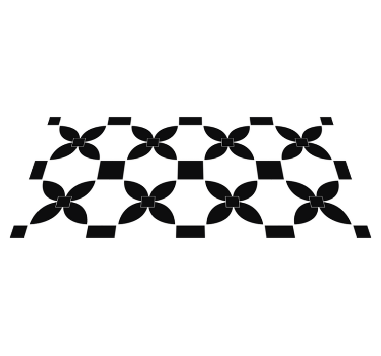 Tappeto pvc cucina piastrellatura monocromatica - TenStickers