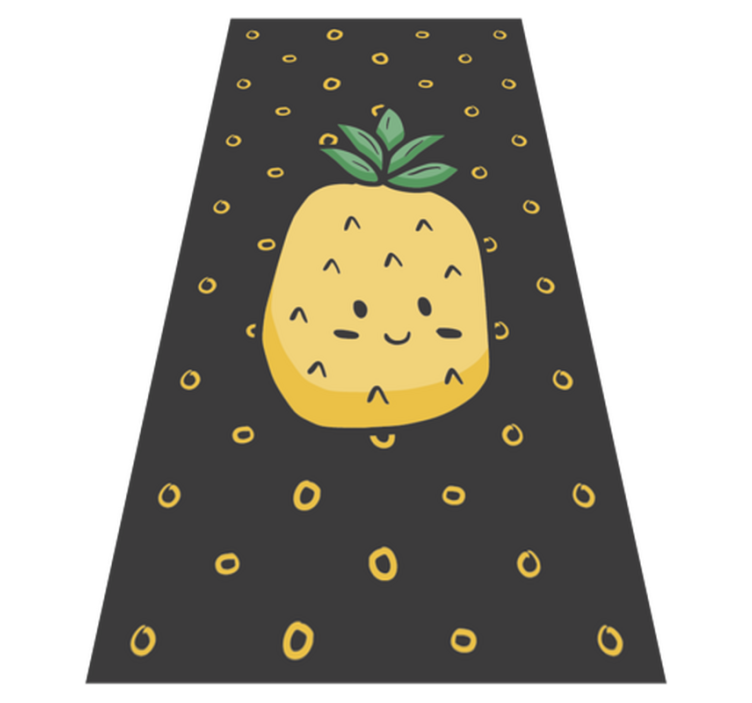 Tappeto vinile per bambini ananas allegro - TenStickers
