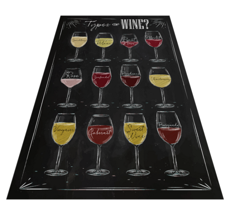 Tappeto pvc cucina tipi di guida ai vini - TenStickers