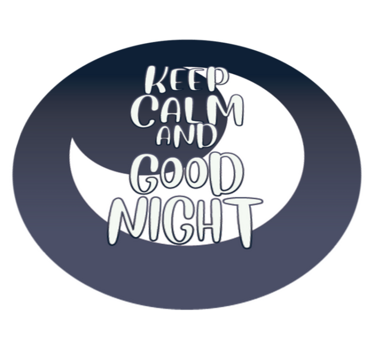 Tappeto vinile frase tranquilla, buonanotte - TenStickers