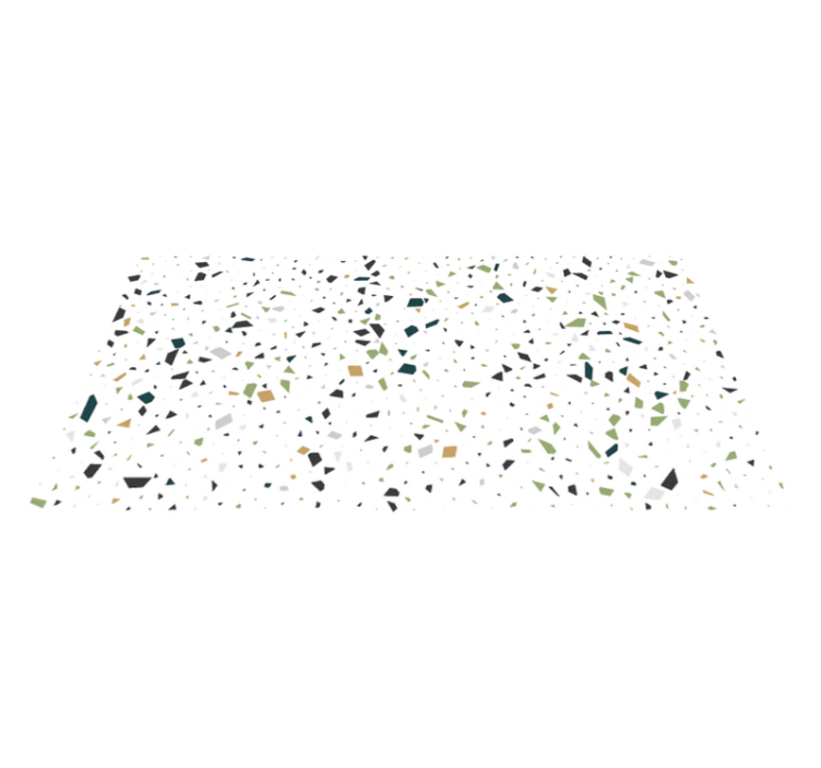 Tappeto vinile bagno schizzi di terrazzo - TenStickers