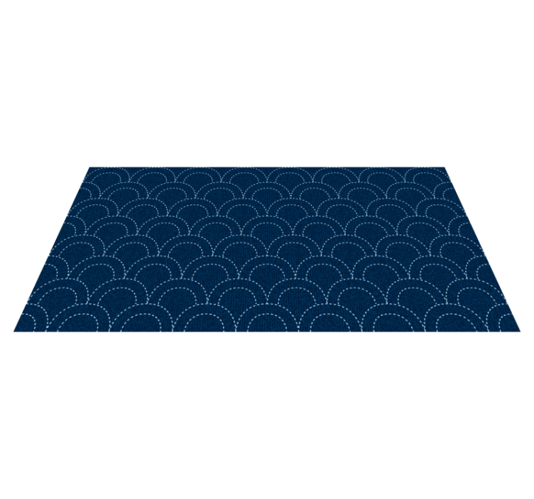 Tappeto vinile geometrico profondità del motivo smerlato - TenStickers