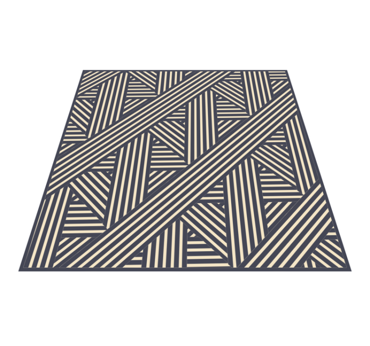 Tappeto vinile geometrico diagonali geometriche - TenStickers