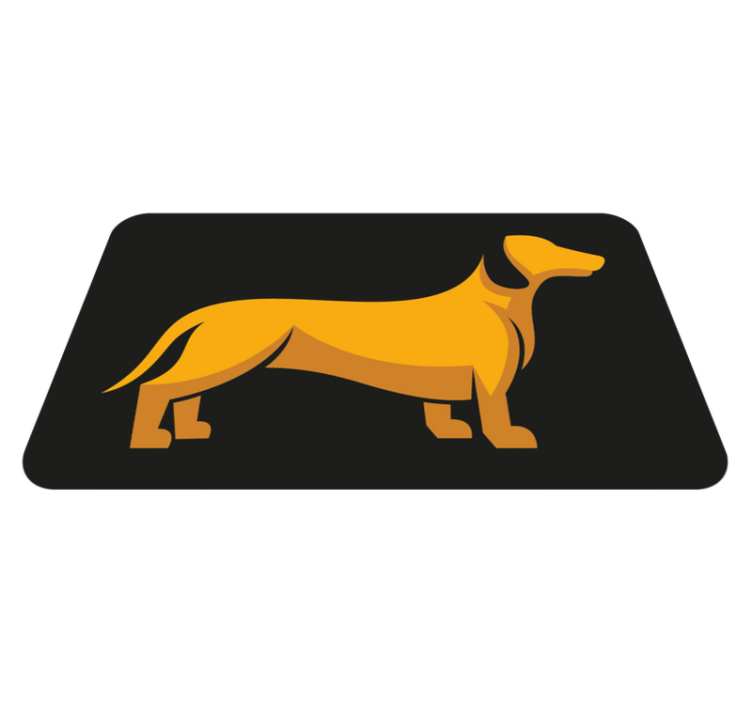 Tappeto vinile animali sagoma canina - TenStickers