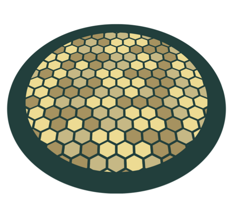 Tappeto vinile geometrico nido d'ape geometrico - TenStickers