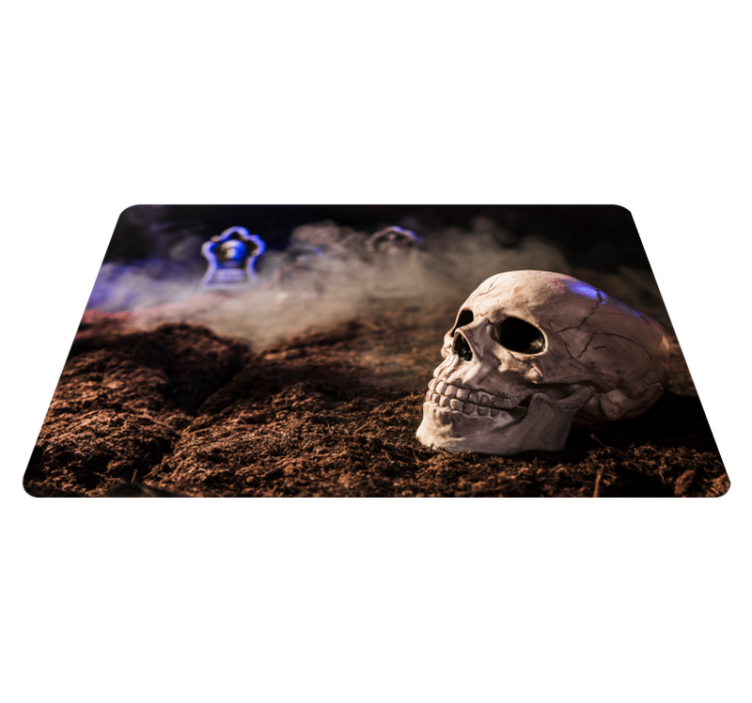 Tappeto vinile Halloween teschio spettrale - TenStickers