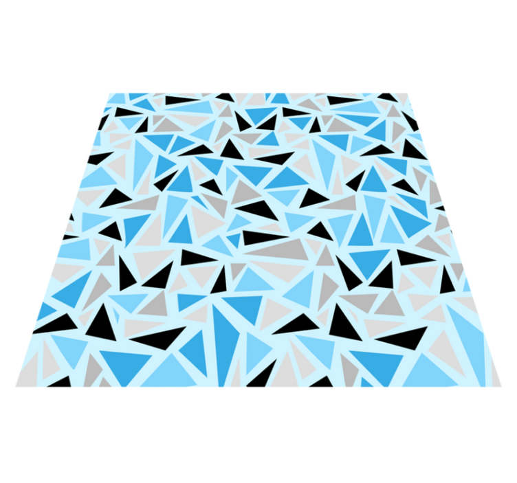 Tappeto vinile geometrico modello triangolare astratto - TenStickers