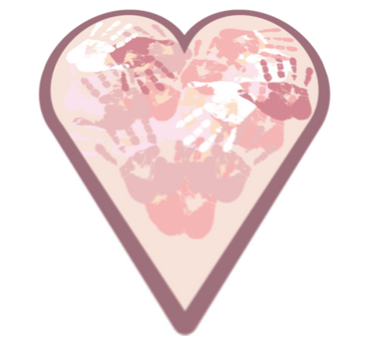 Tappeto vinile con nome cuore personalizzato - TenStickers