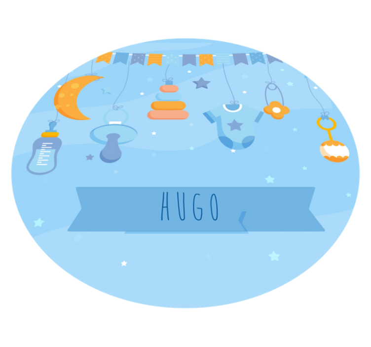 Tappeto vinile bebé decorazioni personalizzate per nursery - TenStickers