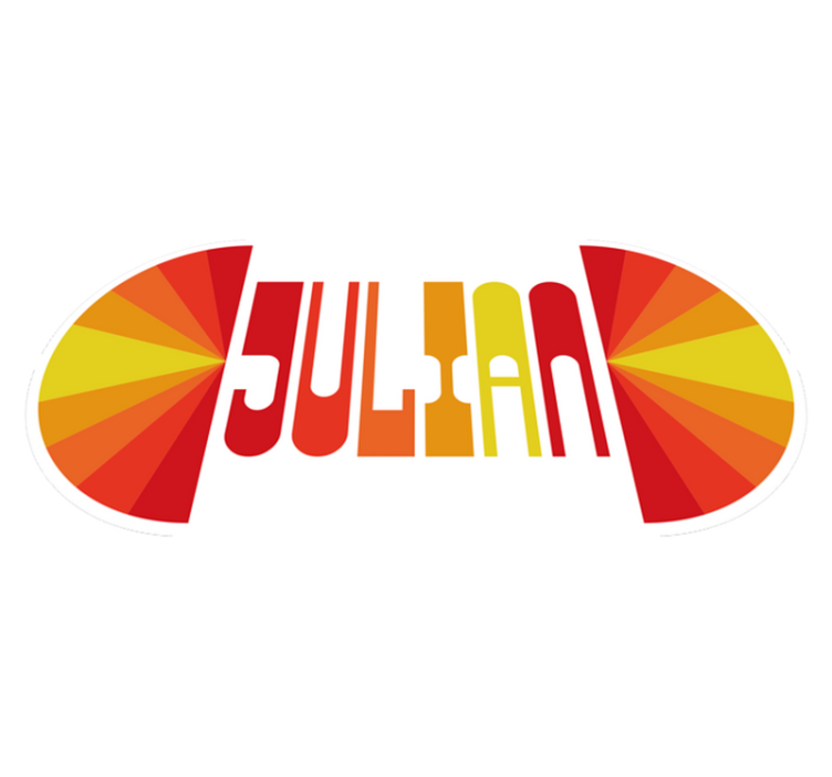 Tappeto vinile con nome retrò personalizzato - TenStickers