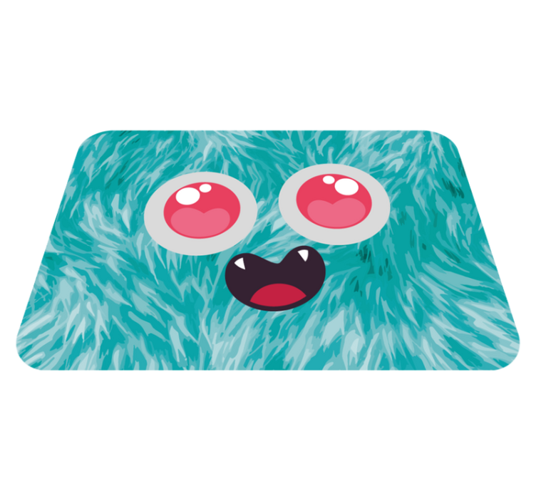 Tappeto vinile per bambini faccia da mostro - TenStickers