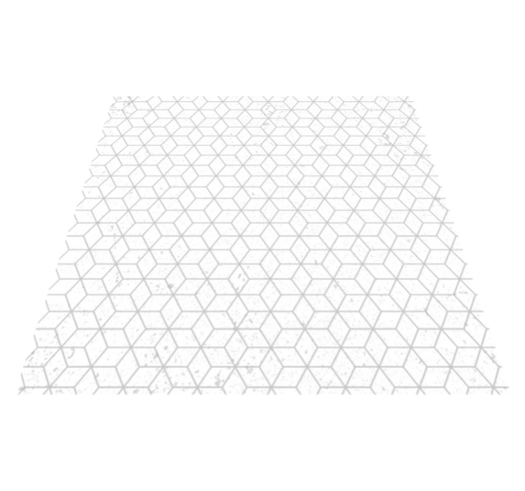 Tappeto vinile geometrico illusione del cubo geometrico - TenStickers