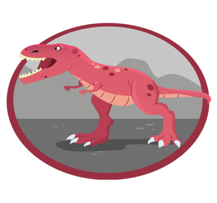 Tappeto vinile per bambini tempo di gioco dei dinosauri - TenStickers