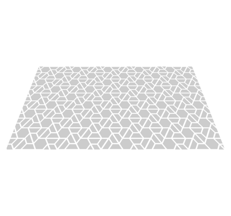 Tappeto vinile geometrico disegno reticolare geometrico - TenStickers