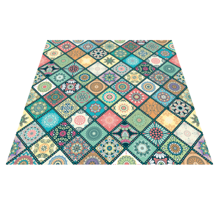 Tappeto vinile mosaico patchwork con motivi a mosaico - TenStickers