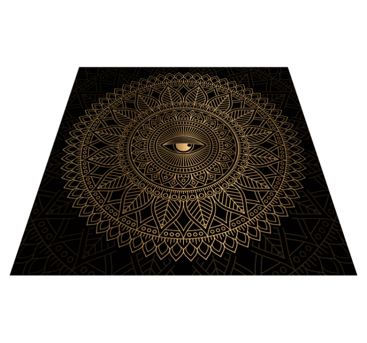 Tappeto vinile Mandala centrotavola occhio mandala - TenStickers