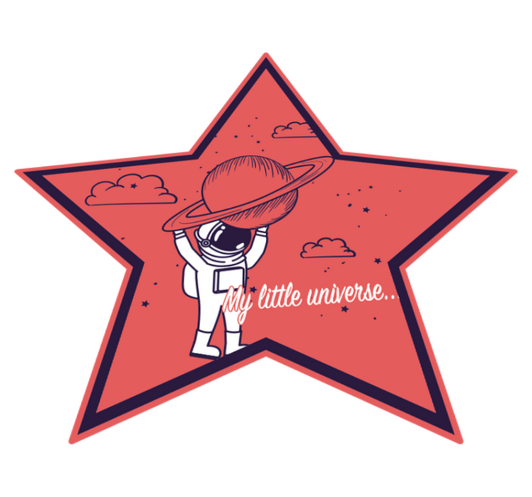 Tappeto vinile per bambini esploratore stellare astronauta - TenStickers
