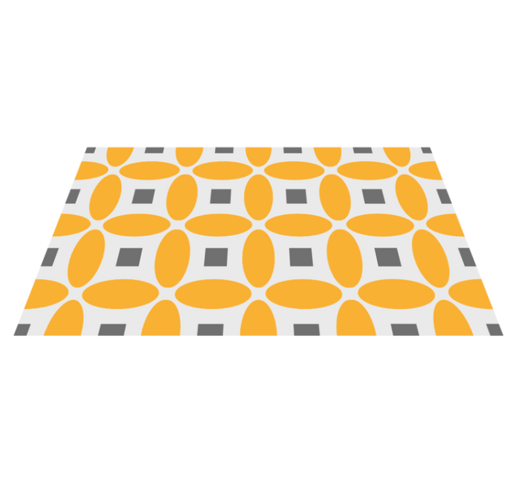 Tappeto vinile geometrico cerchi geometrici - TenStickers