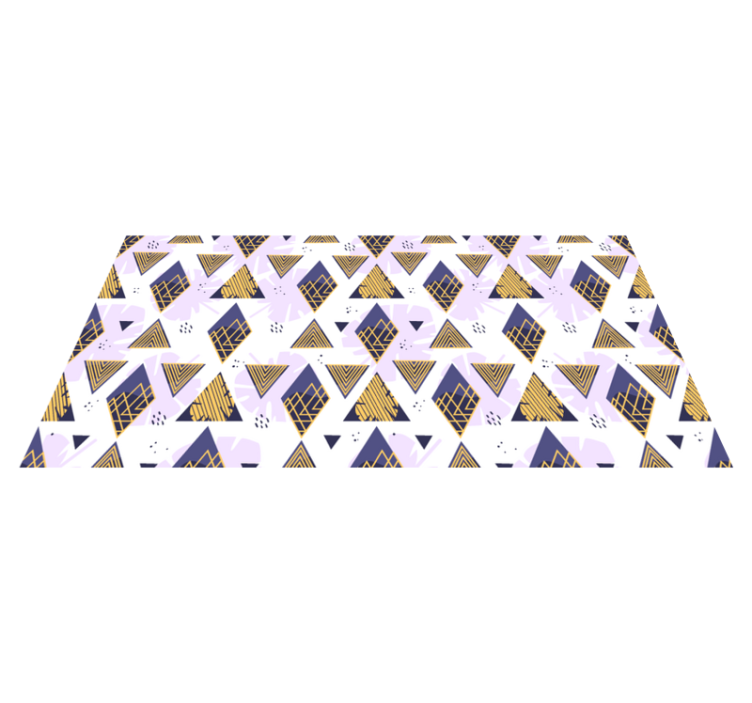 Tappeto vinile geometrico motivo marmoreo triangolare - TenStickers
