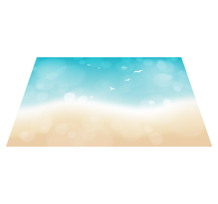 Tappeto in vinile soggiorno brezza oceanica - TenStickers