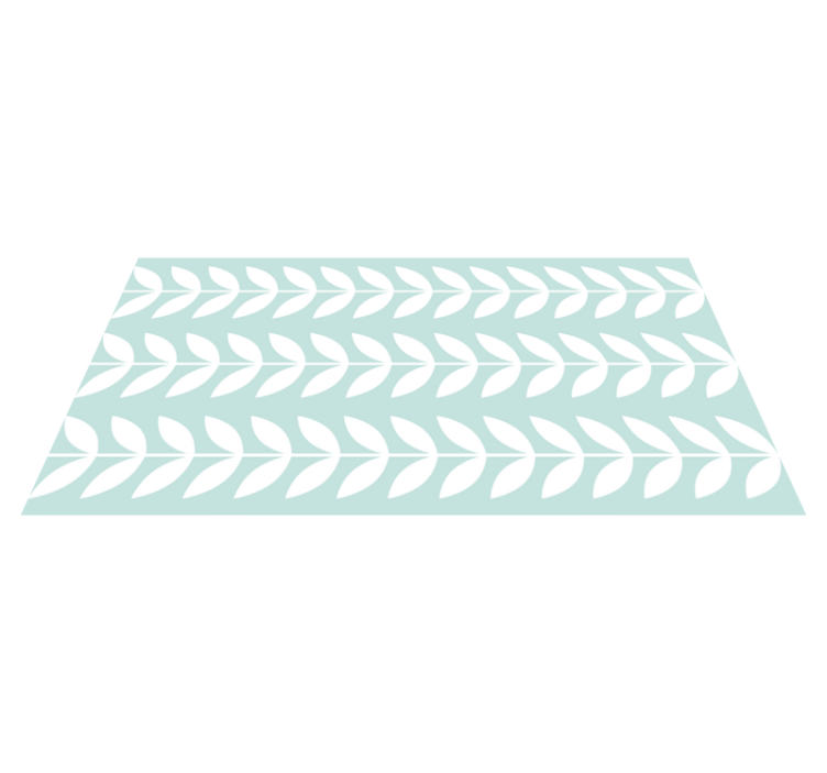 Tappeto vinile natura motivo verde foglia - TenStickers