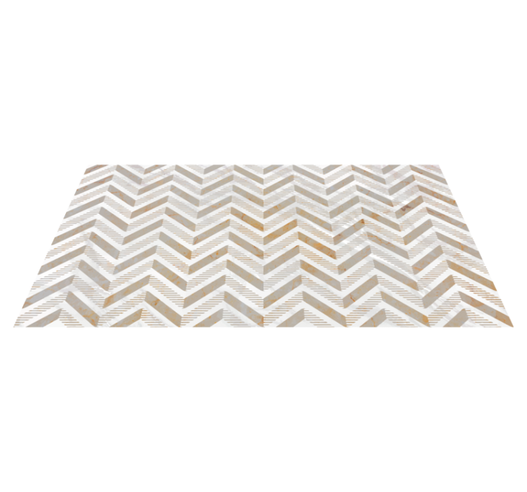 Tappeto pvc cucina chevron elegante - TenStickers