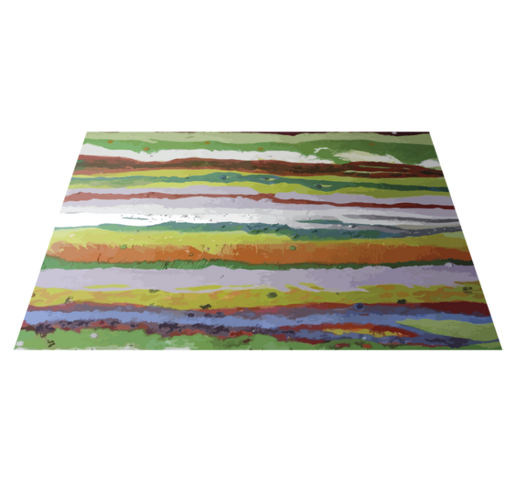 Tappeto vinile strisce colori vivaci dipinti - TenStickers