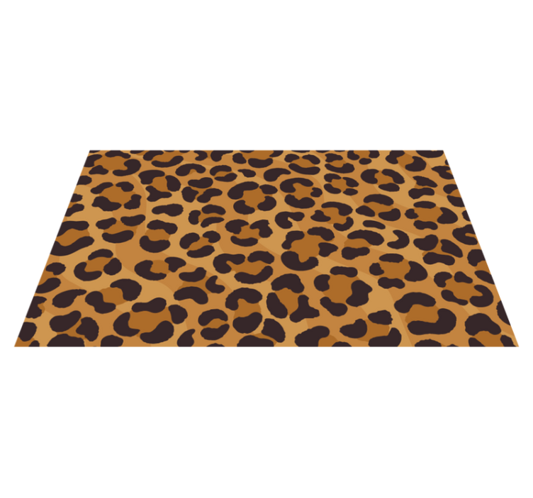 Tappeto vinile stampa animale stile con motivo leopardato - TenStickers