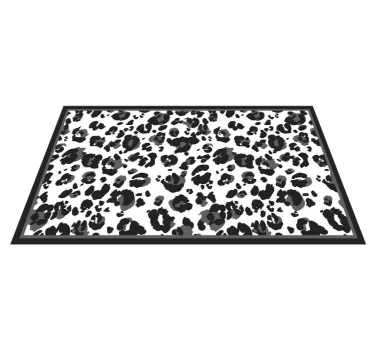 Tappeto vinile stampa animale motivo a macchie nere - TenStickers