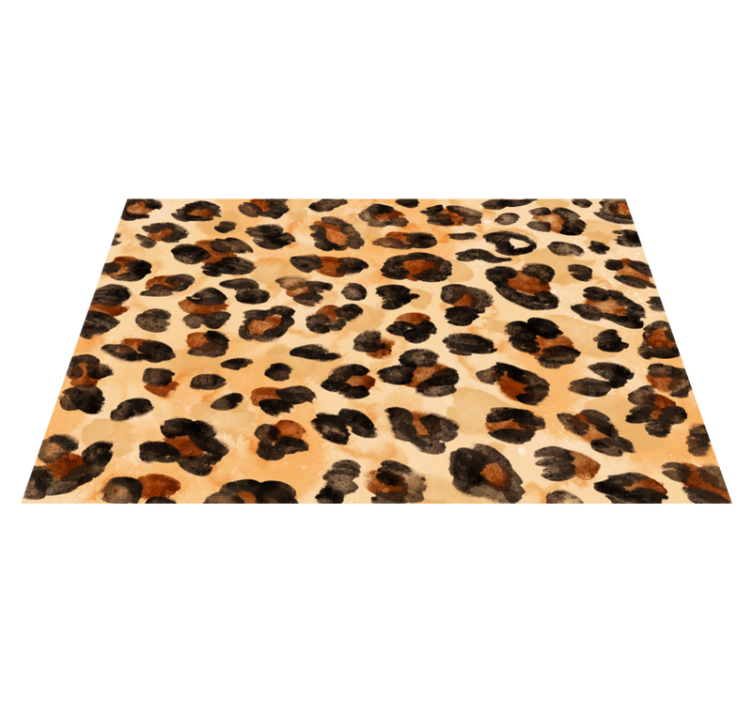 Tappeto vinile stampa animale motivo macchie leopardo - TenStickers