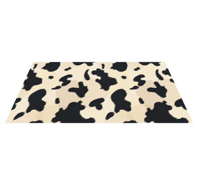 Tappeto vinile stampa animale modello a macchie di mucca - TenStickers