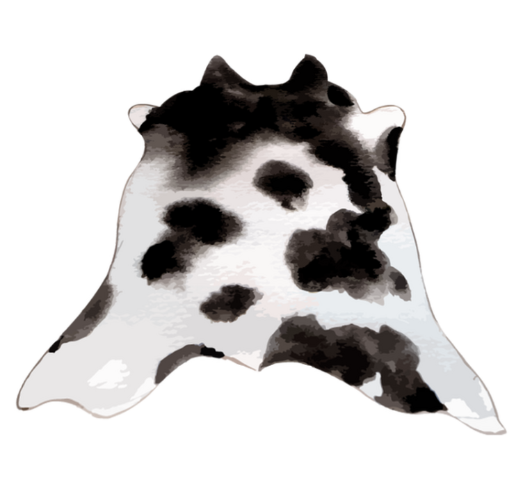 Tappeto vinile stampa animale idea pelle di mucca - TenStickers