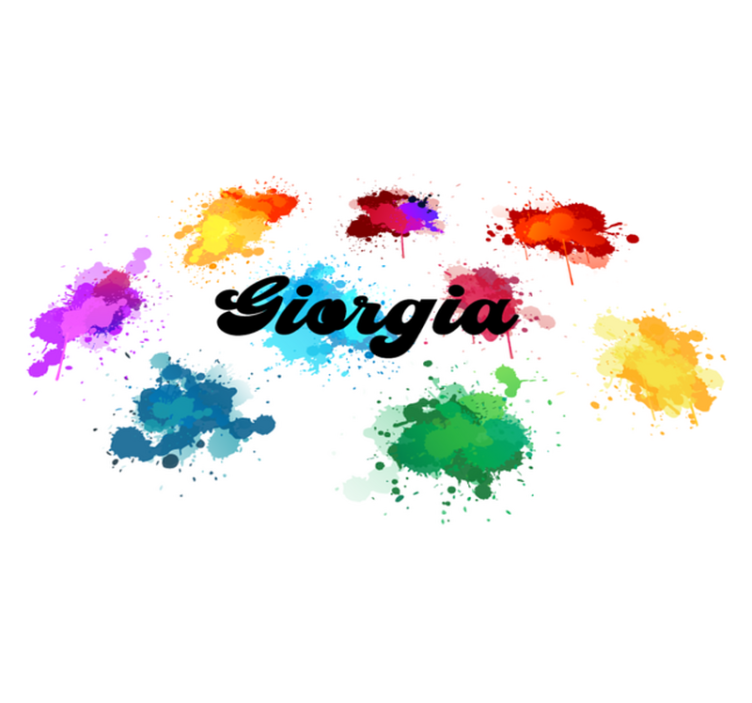 Tappeto vinile per ragazzi disegno circolare con schizzi - TenStickers