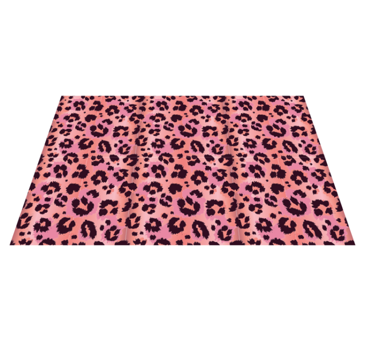 Tappeto vinile stampa animale leopardato rosa - TenStickers
