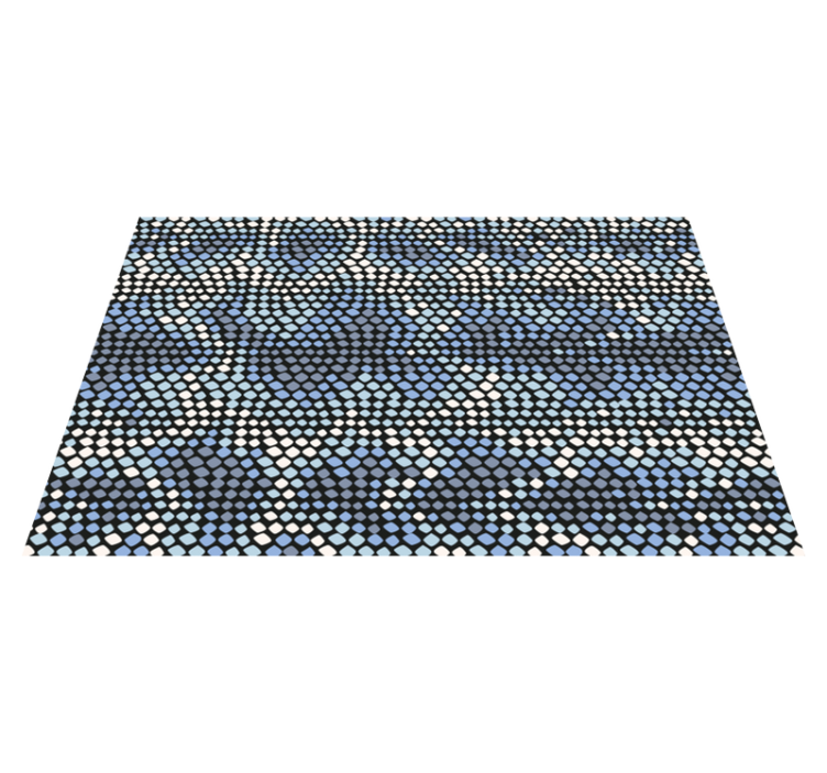 Tappeto vinile mosaico elemento punto circolare - TenStickers