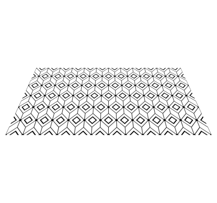 Tappeto vinile geometrico elementi moderni di diamante - TenStickers