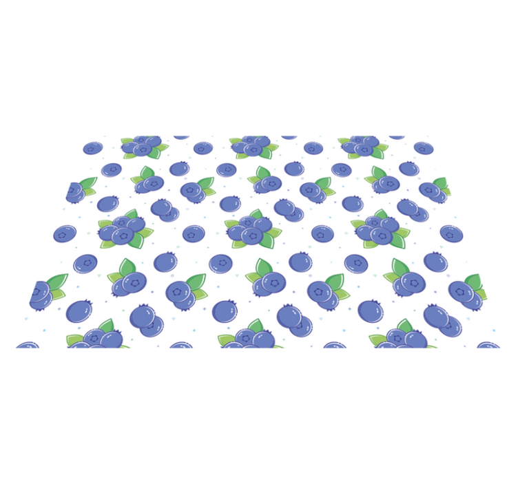 Tappeto vinile fiori motivi di bacche fresche - TenStickers